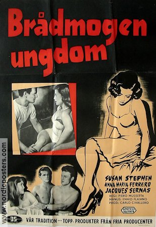 Brådmogen ungdom 1954 poster Susan Stephen