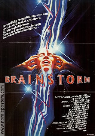 Brainstorm 1983 poster Christopher Walken Natalie Wood Louise Fletcher Douglas Trumbull