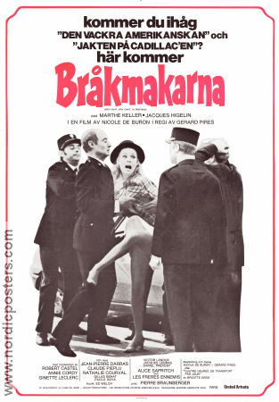 Bråkmakarna 1973 poster Marthe Keller Jacques Higelin Annie Cordy Gérard Pires