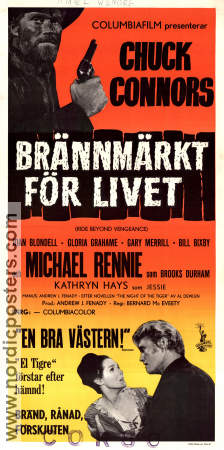 Brännmärkt för livet 1967 poster Chuck Connors Joan Blondell Bernard McEveety