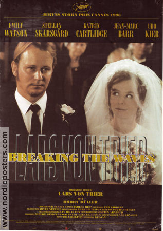 Breaking the Waves 1996 poster Emily Watson Stellan Skarsgård Katrin Cartlidge Lars von Trier Danmark