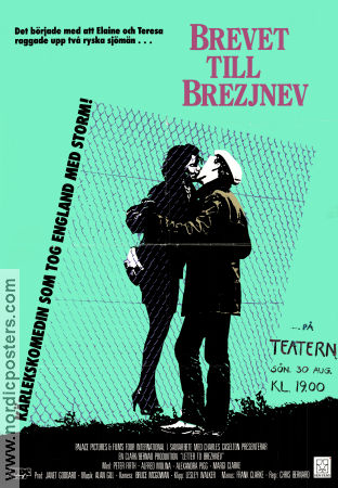 Brevet till Brezjnev 1985 poster Peter Firth Alfred Molina Tracy Marshak-Nash Chris Bernard Ryssland