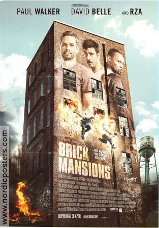 Brick Mansions 2014 poster Paul Walker David Belle RZA Camille Delamarre