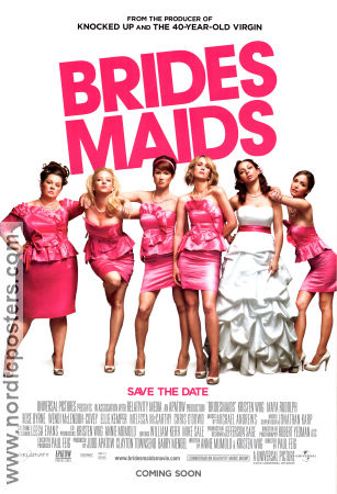 Bridesmaids 2011 poster Kristen Wiig Rose Byrne Paul Feig