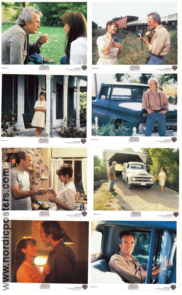 The Bridges of Madison County 1995 lobbykort Meryl Streep Annie Corley Clint Eastwood Broar Romantik