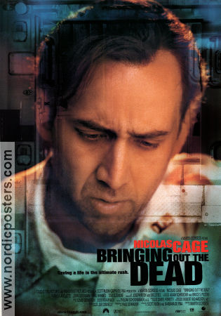 Bringing Out the Dead 1999 poster Nicolas Cage Patricia Arquette John Goodman Martin Scorsese