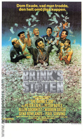 Brink´s stöten 1978 poster Peter Falk Peter Boyle Allen Garfield William Friedkin Pengar