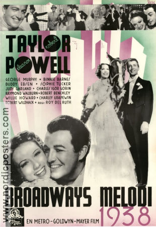 Broadways melodi 1938 1937 poster Robert Taylor Eleanor Powell Roy Del Ruth