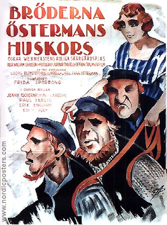 Bröderna Östermans huskors 1925 poster Frida Sporrong Georg Blomstedt Skärgård Hitta mer: Large poster