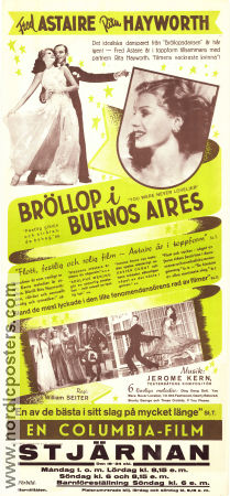 Bröllop i Buenos Aires 1942 poster Fred Astaire Rita Hayworth Musik: Jerome Kern Dans