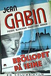 Bröllopet på Seine 1933 poster Jean Gabin