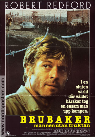 Brubaker 1980 poster Robert Redford Yaphet Kotto Morgan Freeman Bob Rafelson