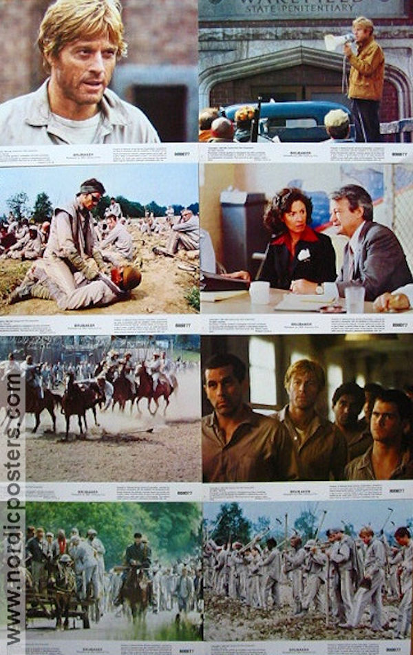 Brubaker 1980 lobbykort Robert Redford Yaphet Kotto Morgan Freeman Bob Rafelson