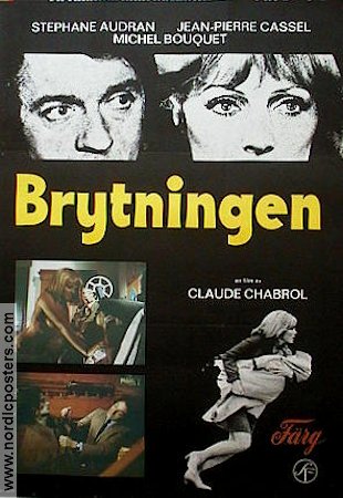 Brytningen 1971 poster Stéphane Audran Claude Chabrol