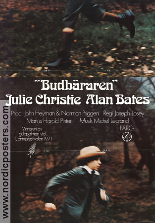 Budbäraren 1971 poster Julie Christie Alan Bates Joseph Losey