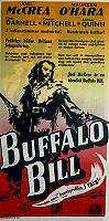 Buffalo Bill 1958 poster Joel McCrea Maureen O´Hara
