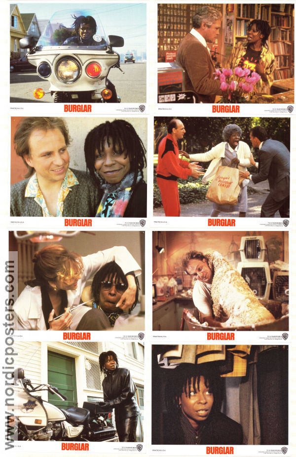 Burglar 1987 lobbykort Whoopi Goldberg Bob Goldthwait Hugh Wilson