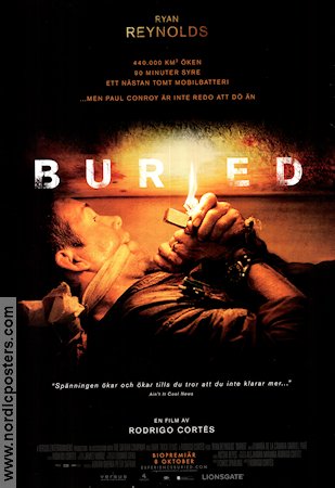 Buried 2010 poster Ryan Reynolds José Luis Garcia-Pérez Robert Paterson Rodrigo Cortés Spanien