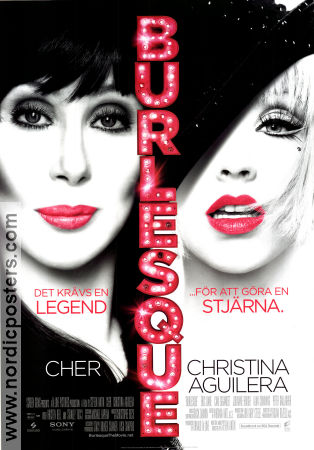 Burlesque 2010 poster Cher Christina Aguilera Alan Cumming Steve Antin Musikaler
