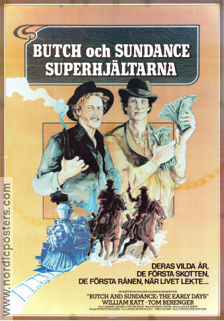 Butch och Sundance superhjältarna 1979 poster William Katt Tom Berenger Jeff Corey Richard Lester