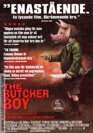 The Butcher Boy 1997 poster Stephen Rea Fiona Shaw Eamonn Owens Neil Jordan