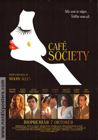 Café Society 2016 poster Jesse Eisenberg Kristen Stewart Steve Carell Woody Allen Mat och dryck
