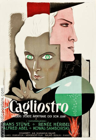 Cagliostro 1929 poster Hans Stüwe Renée Héribel Alfred Abel Richard Oswald