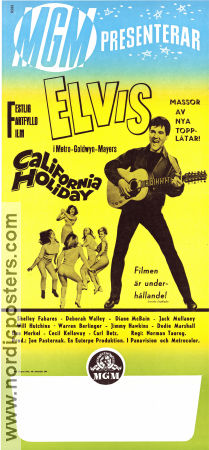 California Holiday 1966 poster Elvis Presley Shelley Fabares Diane McBain Norman Taurog Rock och pop