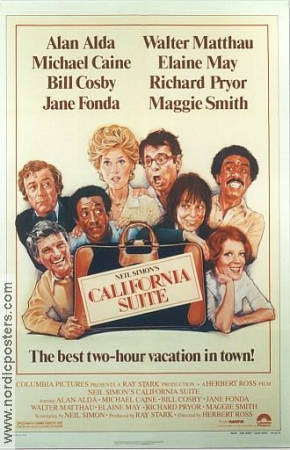 California Suite 1978 poster Alan Alda Bill Cosby Michael Caine Jane Fonda Herbert Ross Text: Neil Simon