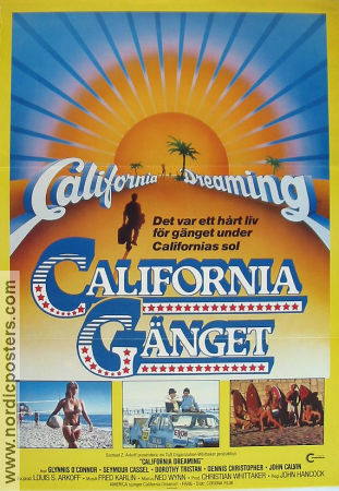 Californiagänget 1979 poster Glynnis O´Connor Seymour Cassel Dorothy Tristan John D Hancock Strand Skola