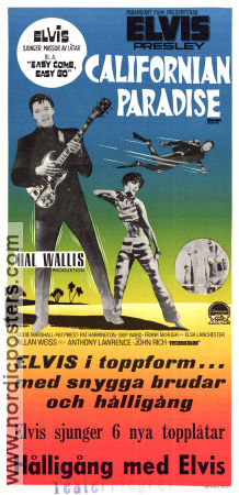 Californian Paradise 1967 poster Elvis Presley Dodie Marshall Pat Priest Hal Wallis John Rich Dykning Instrument