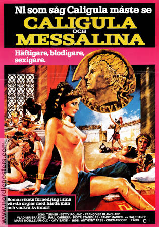 Caligula och Messalina 1983 poster John Turner Anthony Pass