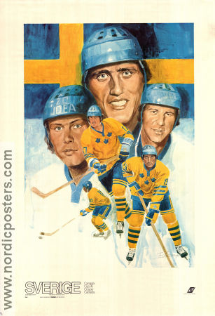 Canada Cup 1976 affisch Börje Salming Vintersport Sport
