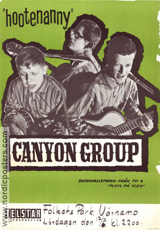 Canyon Group Värnamo 1965 affisch Claes Jansson Lars Magnus Janson