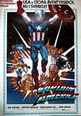Captain America 1980 poster Rob Brown Christopher Lee Hitta mer: Marvel Från serier