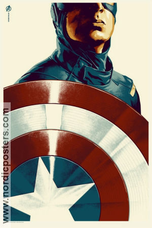 CAPTAIN AMERICA Mondo Phantom City Limited litho No 304 of 340 2012 affisch Hitta mer: Mondo Hitta mer: Marvel Hitta mer: Comics