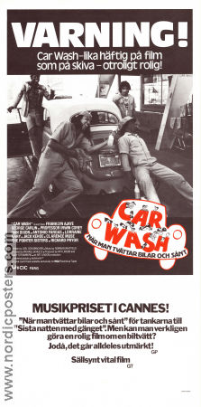 Car Wash 1976 poster Richard Pryor Franklyn Ajaye Sully Boyar Michael Schultz Bilar och racing Disco