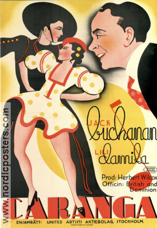 Caranga 1935 poster Jack Buchanan Lili Damita Thornton Freeland