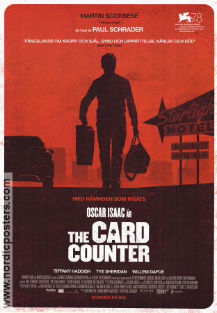 The Card Counter 2021 poster Oscar Isaac Tiffany Haddish Tye Sheridan Paul Schrader Gambling