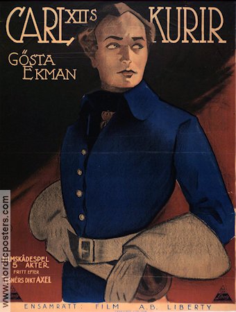 Carl XIIs kurir 1924 poster Gösta Ekman