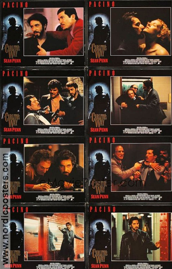 Carlito´s Way 1993 lobbykort Al Pacino Sean Penn Penelope Ann Miller Brian De Palma Maffia