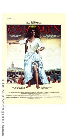 Carmen 1984 poster Julia Migenes-Johnson Georges Bizet Placido Domingo Francesco Rosi