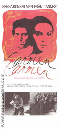 Carmen Carmen 1983 poster Antonio Gades Laura del Sol Paco de Lucia Carlos Saura Spanien