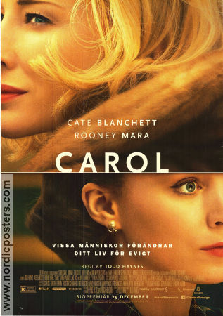 Carol 2015 poster Cate Blanchett Rooney Mara Sarah Paulson Todd Haynes