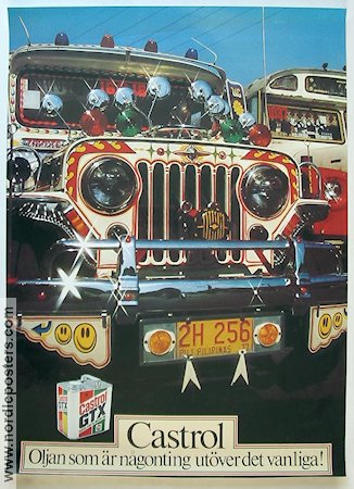 Castrol oil 1980 affisch Bilar och racing