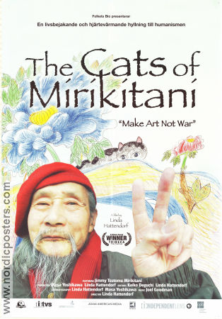 The Cats of Mirikitani 2006 poster Bob Bruck Jess Espinosa Linda Hattendorf Linda Hattendorf Dokumentärer Filmen från: Japan