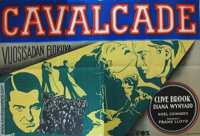 Cavalcade 1933 poster Clive Brook Diana Wynyard Affischen från: Finland