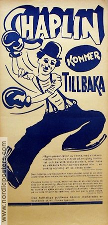 Chaplin kommer tillbaka 2017 poster Charlie Chaplin Boxning