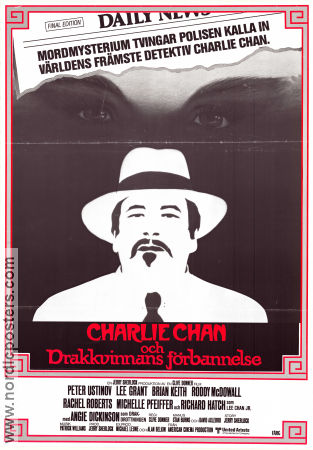 Charlie Chan och drakkvinnans förbannelse 1981 poster Peter Ustinov Lee Grant Angie Dickinson Clive Donner