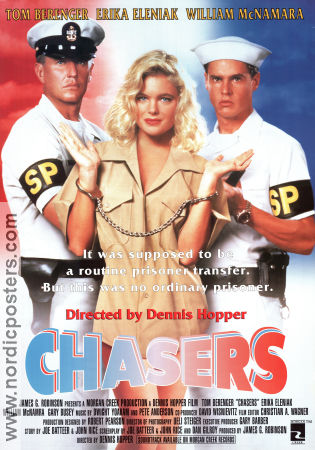 Chasers 1994 poster Tom Berenger Erika Eleniak William McNamara Dennis Hopper